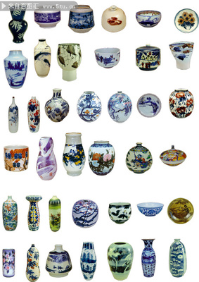 瓷器摆件装饰用品PSD素材 为您的设计注入典雅东方美学